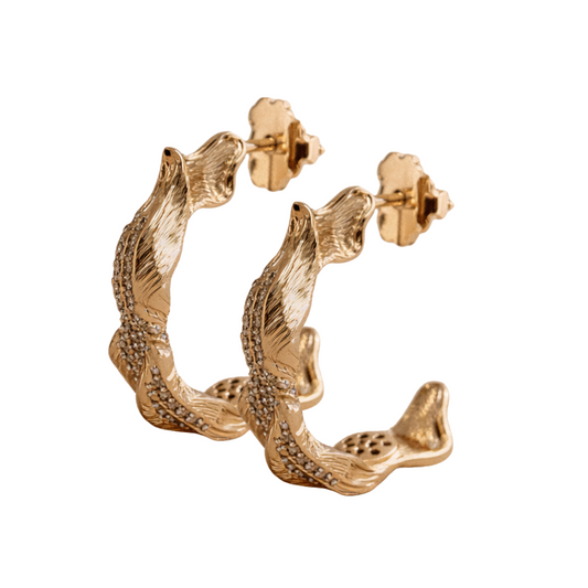 Argola orgânica escovada