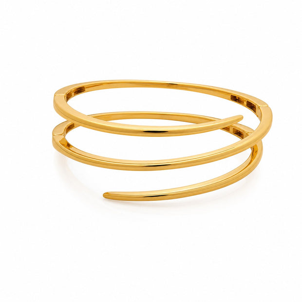 Bracelete Quatro Fechos AZZUNA banhado a ouro 18K em fundo branco